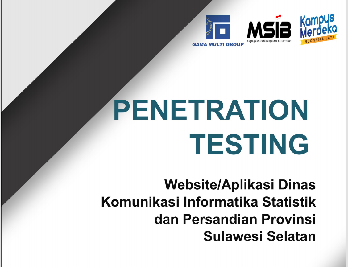 Penetration Testing - Website Kominfo Sulsel