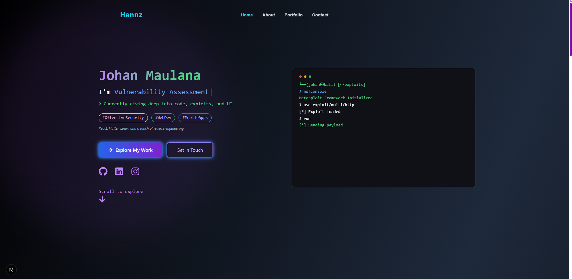 Personal Portfolio Website